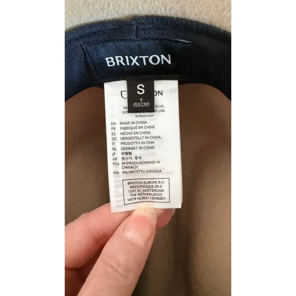 Brixton Cowboy Western Hat Beige Wool Felt Size S 7 56cm